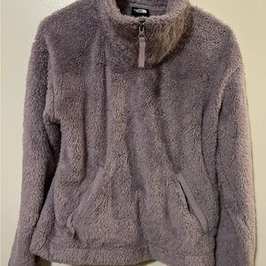NorthFace Furry Fleece Quarter ZipPullover In Lilac Women’s S